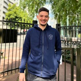 Notre-Dame de Pertuis-  Gilet capuche zippé marine