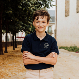 Notre-Dame de Pertuis-Polo manches courtes marine