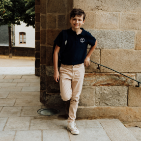 St Michel St Mandé - Polo manches courtes mixte – Marine