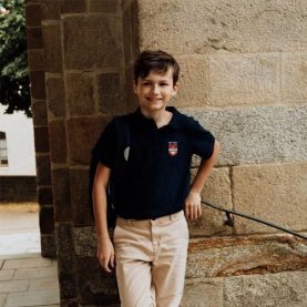 Ensemble scolaire Saint Julien, Le Mans - Polo manches courtes mixtes brodé, marine