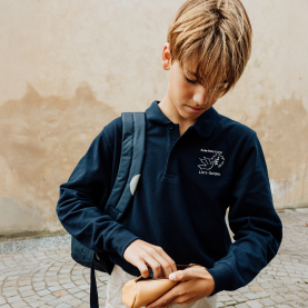 NOUVEAUTE - Ecole Notre Dame de Livry Gargan - Polo manches longues mixte brodé au logo – Marine