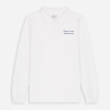 Polo manches longues mixte blanc