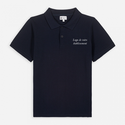 Polo manches courtes mixte marine