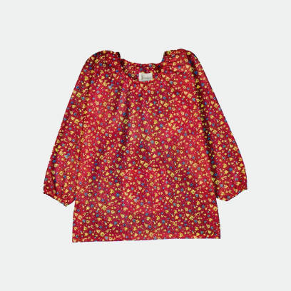 Saint Paul - Blouse maternelle - Bordeaux Fleuri