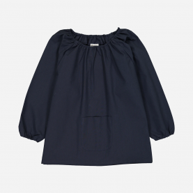 Notre Dame de Joie, blouse d'école Pomme - Marine