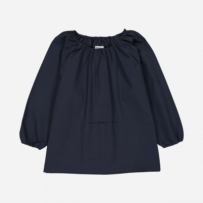 Notre Dame de Joie, blouse d'école Pomme - Marine