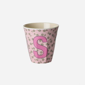 Gobelet Alphabet Lettre S fleurs