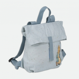 Sac à dos enfant maternelle style coursier, imprimé Pierre Lapin, tissu léger et résistant, idéal  dès 2 ans. Bretelles réglables et fermeture à scratche.