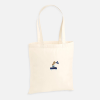 Tote bag brodé lapin carriole marine personnalisable
