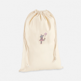 Sac de change brodé souris danseuse
