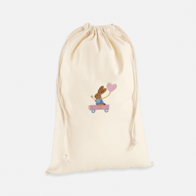 Sac de change brodé lapin fée carriole