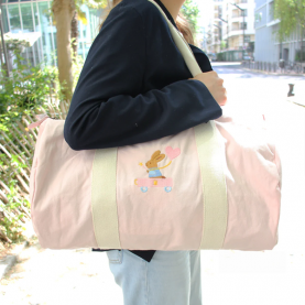 Sac de voyage lapin fée personnalisable rose
