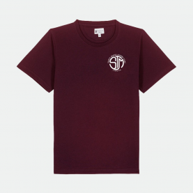 Sainte Marie Langon - Tee-shirt, bordeaux CM2 brodé au logo