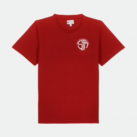 Sainte Marie Langon - Tee-shirt, rouge CE2 brodé au logo