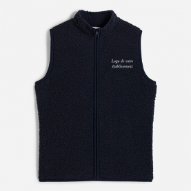  Veste sans manches en sherpa marine