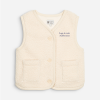 Veste sans manches en sherpa écru