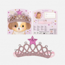 Bandeau couronne de princesse Mimi Violet