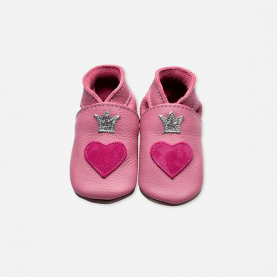 Chaussons rose - princesse coeur