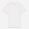 Polo manches courtes femme, blanc