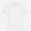 Polo manches courtes mixte blanc 