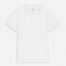 Polo manches courtes mixte blanc 