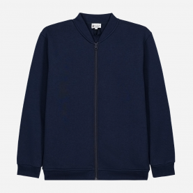 Gilet teddy zippé marine