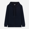 Gilet zippé à capuche marine
