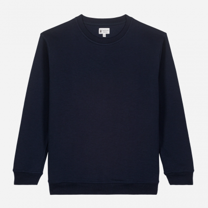 Sweat col rond mixte marine