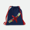 Sac à cordonnet marine - Avion