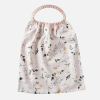 Serviette élastiquée maternelle - Botanique / rose blush