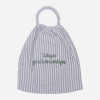 Serviette élastiquée rayée vert de gris - critique gastronomique