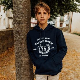 Sainte Marie Le Bourget - Sweat à capuche marine sérigraphié 