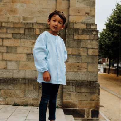 Ecole Saint Leufroy - Tablier mixte court, Ciel