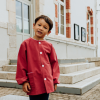 Ecole Saint Leufroy - Tablier mixte court, Grenat