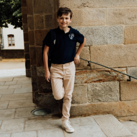 Sainte Marie Langon - Polo manches courtes, marine Collège