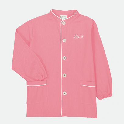 Saint Michel Reims - Tablier école primaire, col Mao - Framboise