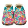 Chaussons crème - Fleuri