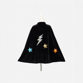 Cape Super-Héros — Noir étoilé