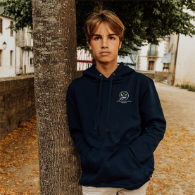 Mère Teresa - Sweat à capuche brodé  - Marine