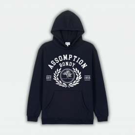 Assomption Bondy Sweat à capuche sérigraphié - Marine