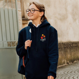 NOUVEAUTE 2025 - La Trinité - Sweat à capuche brodé, marine