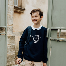 Sweat col rond de sport sérigraphié, Ste J. d'Arc Agnetz - Marine