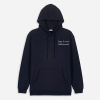 Sweat à capuche mixte marine
