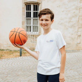 Saint Do - Tee-shirt de sport sérigraphié, blanc