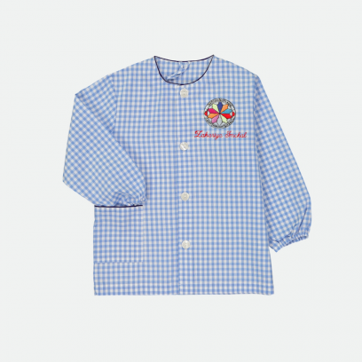 Ecole Sainte-Anne Sainte-Marie - Tablier école maternelle - Vichy ciel