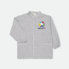 Stella Maris - Tablier Primaire garçon, col Mao à pressions - Gris