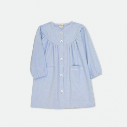 Ecole Gerson - Tablier école fille col rond - Ciel