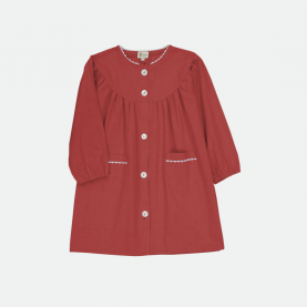 Saint Charles Notre Dame - Tablier école fille, col Rond – Grenat