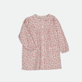 Tablier enfant à fleurs roses de la marque Le Tablier Bobine.