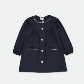 Saint Do - Tablier Maternelle, col Claudine – Marine